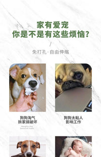 免打孔宠物栏杆隔离门栏伸缩防挡猫狗狗围栏栅栏室内护栏狗门凌之