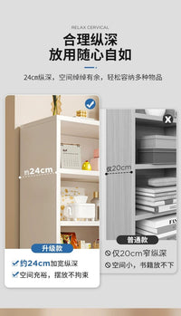 书架飘窗收纳柜窗台柜子储物柜小型书柜家用置物架阳台多层收纳架