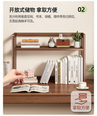 书架桌面置物架子简易书柜书房学生家用立式多层绘本展示小收纳架