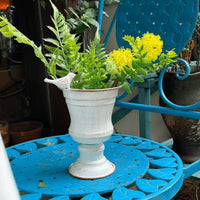 Vintage Iron Bird Flower Pot with Holes for Garden Decoration