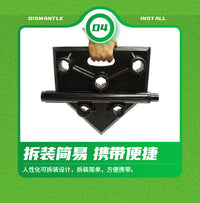 Five-Hole Adjustable Baseball Batting Tee Rubber Hitting Tee with Good Elasticity for Outdoor Softball and Baseball Training