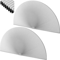 European Arc Window Honeycomb Blind with Self-Adhesive Semi-Circular Blackout Pleated Curtain