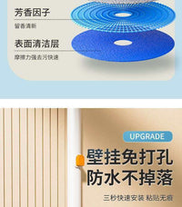 Disposable Toilet Brush Set with Wall-Mounted Holder for Bathroom Cleaning