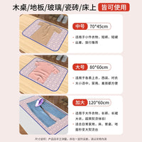 Foldable Ironing Board Cover with Heat Insulation, Portable, Pink Set