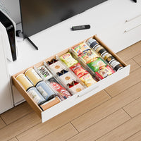 Adjustable Drawer Divider with Expandable Storage for Closet Organization