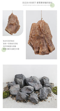 Realistic Faux Rock Decor for Outdoor Garden, Patio, Balcony, Mall, Clothing Store, Restaurant
