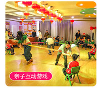 Rainbow Elastic Pull Rope for Kindergarten and Team Building Games