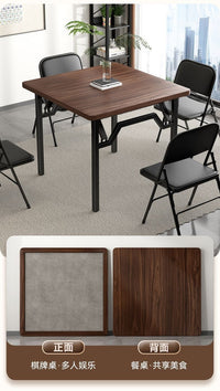 Folding Multi-Function Square Table for Mahjong and Dining
