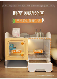 Rabbit Cage with Toilet for Small Pets