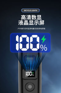 BL Bicycle Smart Light Sensor Front Light with Type-C Charging and LED Display