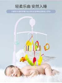 Newborn Crib Musical Toy with Plastic Rattle, Clip Bracket and Hook
