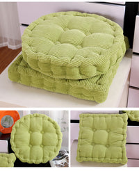 Corduroy Floor Cushion with Thick Padding for Office and Balcony