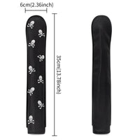 Golf Club Headcover with Skull Embroidery and Direction Stick