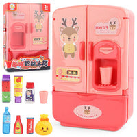 Electric Dinosaur Dishwasher Toy with Circulating Water and Fishing, 2-in-1 Kitchen Pretend Play Set