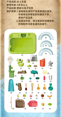 Electric Water Play Kitchen Toy with Dishwasher and Fishing Features