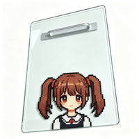 Tempered Glass Cooling Plate with Handle, Heat-Resistant for Crafting
