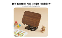 Adjustable book Easel Handshands-unrestricted Adjustable Bookrest with Page holders for Home