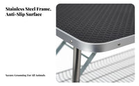 Folding Pet Grooming Table Heavy-Duty Dog Grooming Table Easy to Clean for Professional Groomers, Home Use