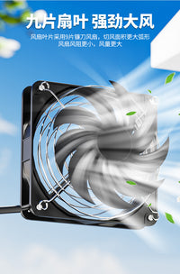 Adjustable Speed 12cm High Airflow Router Weak Current Box Chassis Notebook Cabinet Server Succulent Cooling Fan US Plug