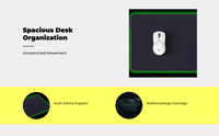 RGB mousepad, non-slip base.