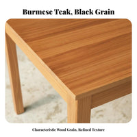 Hardwood Wood Square Table Stable Frame Household Furniture Contemporary Design adaptable Look for pairs, Small Living areas