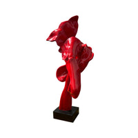 Modern Abstract Sculpture Luxury Look Abstract Sculpture Centerpiece Geometric Statue for Lobby Area, Entryway, Reception Desk