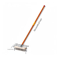 Stainless Steel Floor Brush Rectangular Cleaning Tool Hard for Outdoor