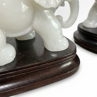 Stone Elephant Statue Decor, Feng Shui Elephants Pair Statues, Decorative Elepha #variant:10-11*6*7-8 cm (Small)