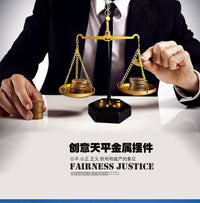 创意天平秤全金属桌面装饰摆件律师办公商务礼品手工艺品书房摆