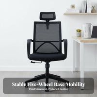 Armless Rolling Chair Height Adjustable Office Furniture 360° rotate for Bedroom