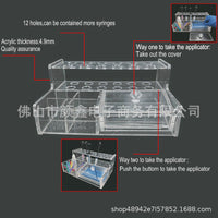 牙科树脂架亚克力收纳盒口腔护理工具树脂涂药棒整理盒