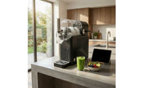Chilled Drink Machine Countertop Slush Machine Manual Crank Slushy Maker for Hosts, Families, Parties, Home Bar, Kitchen