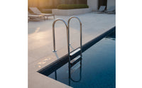 Stainless Steel Pool Ladder Anti-Slip 3 Step Pool Ladder Resistant for Homeowners, Families, in-Ground Pools