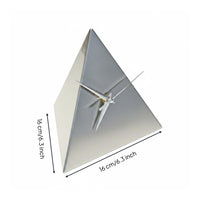 Modern Tabletop Clock Minimalist Style Geometric Desk Clock Decorative Piece Polished Finish for Hotel Reception Area
