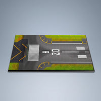 Airport Landing Strip Diorama Wooden Airport Landing Strip Base Textured Model Aircraft Display Board for Hobbyists