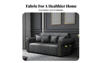 Multi-Functional Pull-convertible Sofa Bed with Storage Foldable Design transformable Couch Space-Saving Living Room Furniture Modern aesthetic for Apartment Dwellers, Office Workers, Homeowners, Small Spaces, Home Theater