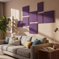 Self Soundproofing Foam Dense Self Soundproof Panel Wave Shaped Acoustic Foam for Artists, Home Theater Enthusiasts