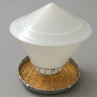 Automatic Chicken Feeder, 50cm Wet Weather Poultry Feeder, 60kg Large Capacity Outdoor Feed Trough for Duck & Goose