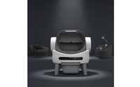 Compact Smart Self-Cleaning Cat Litter Box Raised Self-Cleaning Cat Litter Box for Apartments, Living Room