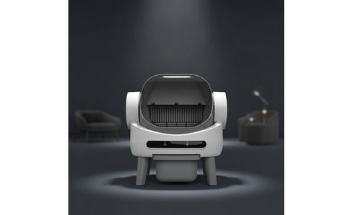 Compact Smart Self-Cleaning Cat Litter Box Raised Self-Cleaning Cat Litter Box for Apartments, Living Room