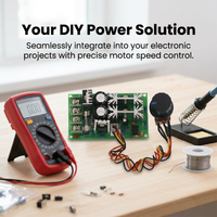 Adjustable Speed DC Motor Controller, 60V DC Motor Speed Regulator, DC 6-60V 12V 24V, DIY Projects M - Image 3