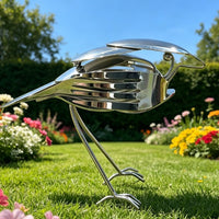 跨境便携式热销新Scrap Metal Art Sculpture知更鸟金属艺术雕塑