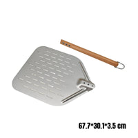 Folding Pizza Peel Foldable Aluminum Pizza Peel Rustproof Food Tool for Chefs, Oven Work, Restaurant