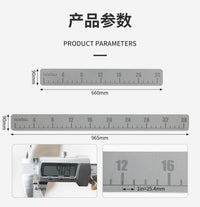 KOETSU Folding Fish Ruler, Portable, Waterproof, Adhesive, for Fishing and Measuring