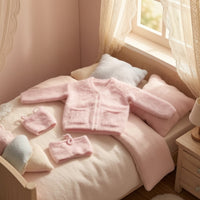 Doll Cardigan with Camisole Fuzzy Clothing Furry for Photo Shoots