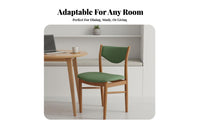 Woven Seat Yrear Chair French & Aesthetic Upholstered Wooden Chair Mid-1900s-Century Modern Aestheticera Modern Design Hardwood