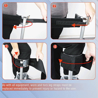 Adjustable Drywall Stilt Straps New Thick Pad Stilt Straps with Leg Straps for Various Single-Leg Stilts