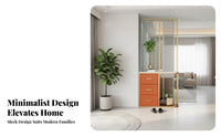 Modern Design unattachedstanding Partition Cabinet Minimalist design Room separater Space-Saving Privacy Screen Multi-Functional for Apartment Dwellers, Homeowners, Renters, Foyer, Bedroom, Home sectionice