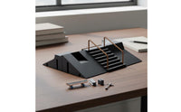 Includes 3 Fingerboards 6 in 1 Finger Skateboard Ramp Set Alloy Components Fingerboard Skate Park Kit Modular Design Miniature Skatepark Kit Great Gift Idea for Children, Teens, Fingerboarders, Tabletop, Desk