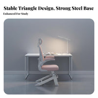 Adjustable Ergonomic Student Chair Spinal Supportrest Desk Seating Stable Base Space-Saving for Students, Children, Writing